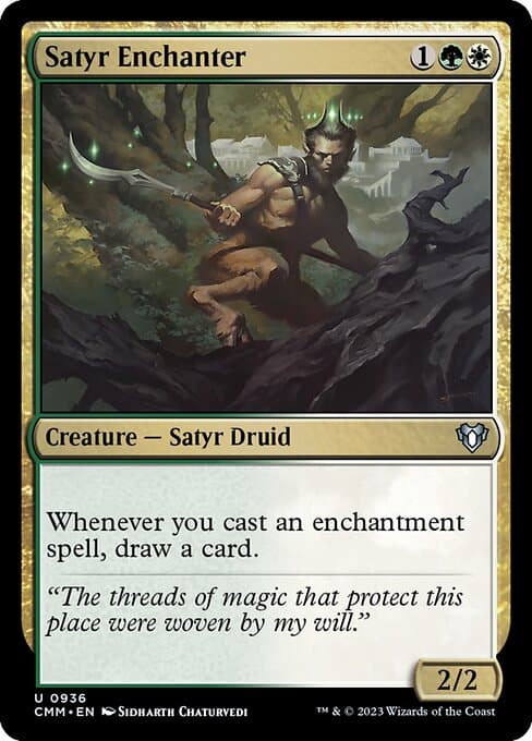 Satyr Enchanter from Commander Masters (Uncommon)