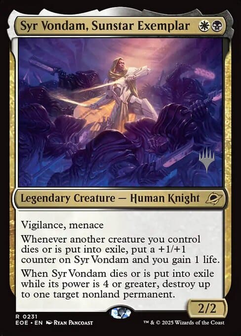 Syr Vondam, Sunstar Exemplar from Edge of Eternities Promos (Rare)