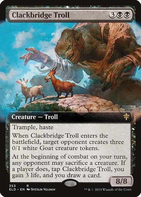 Clackbridge Troll from Throne of Eldraine (Rare)