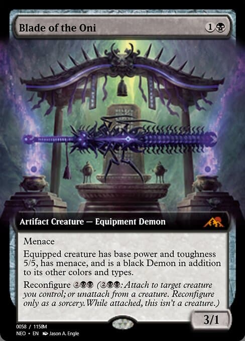 Blade of the Oni from Magic Online Promos (Mythic)