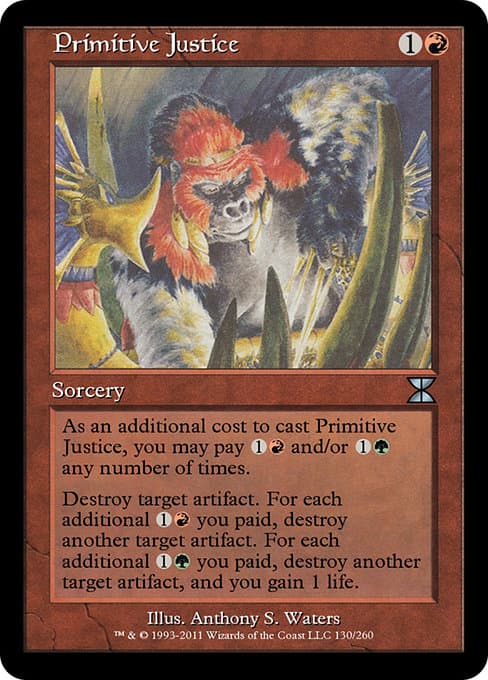 Primitive Justice from Masters Edition IV (Uncommon)