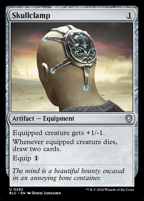 Skullclamp from Bloomburrow Commander (Uncommon)