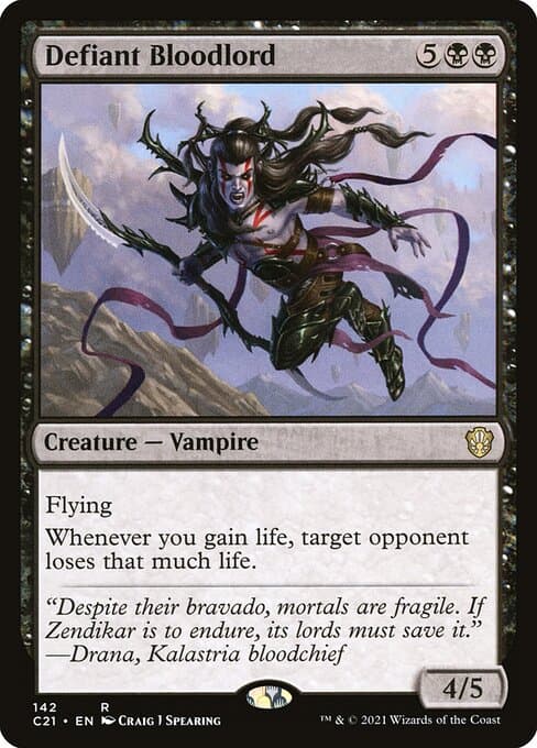 Defiant Bloodlord from Commander 2021 (Rare)