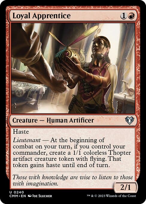 Loyal Apprentice from Commander Masters (Uncommon)