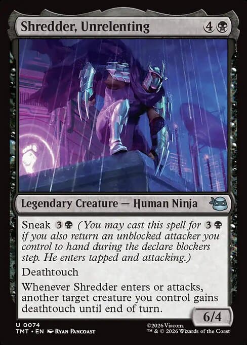 Shredder, Unrelenting (Uncommon)