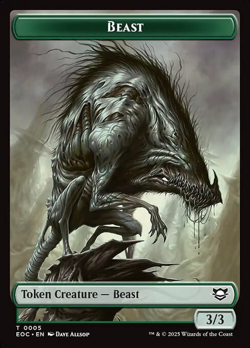 Beast from Edge of Eternities Commander Tokens (Common)