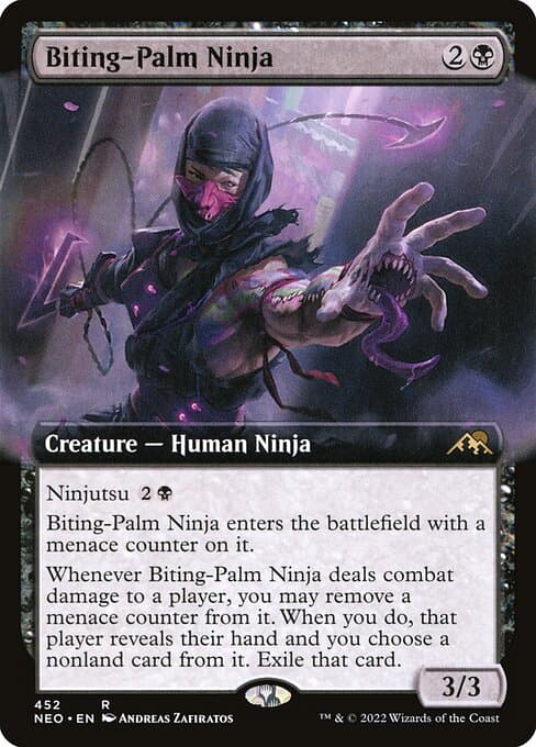 Biting-Palm Ninja from Kamigawa: Neon Dynasty (Rare)