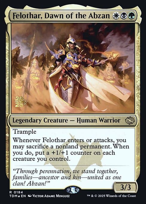 Felothar, Dawn of the Abzan from Tarkir: Dragonstorm Promos (Rare)
