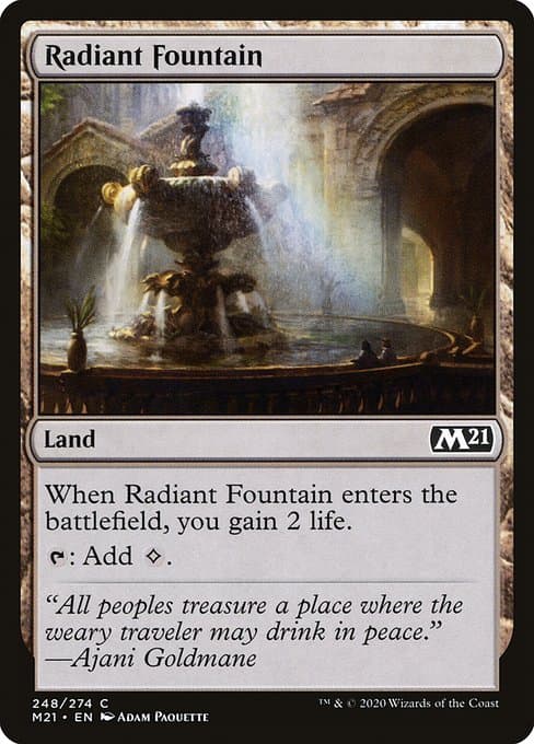 Radiant Fountain from Core Set 2021 (Common)