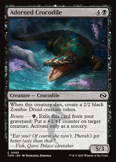Adorned Crocodile from Tarkir: Dragonstorm (Common)