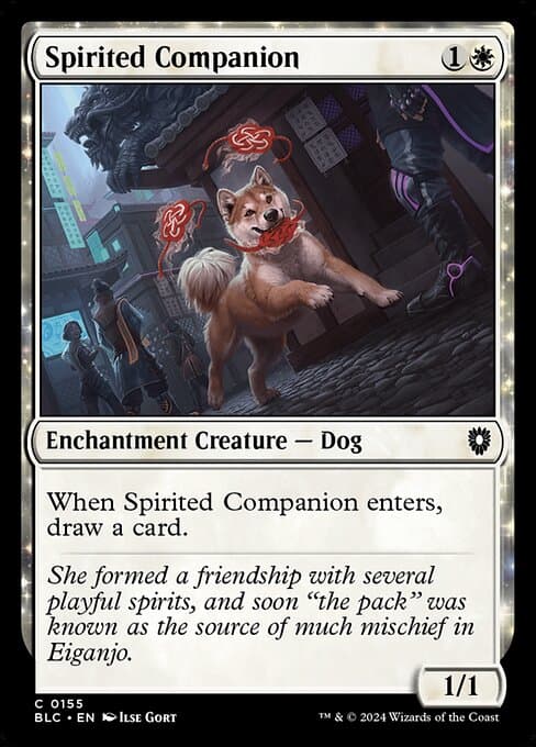 Spirited Companion from Bloomburrow Commander (Common)