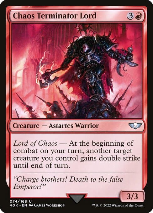 Chaos Terminator Lord from Warhammer 40,000 Commander (Uncommon)