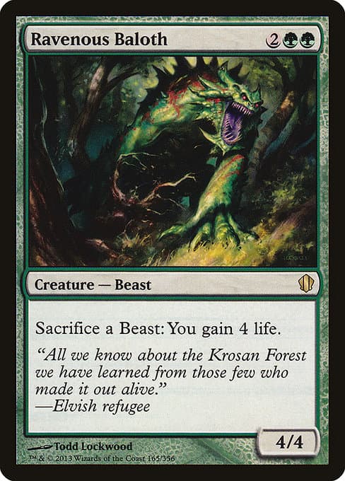 Ravenous Baloth from Commander 2013 (Rare)