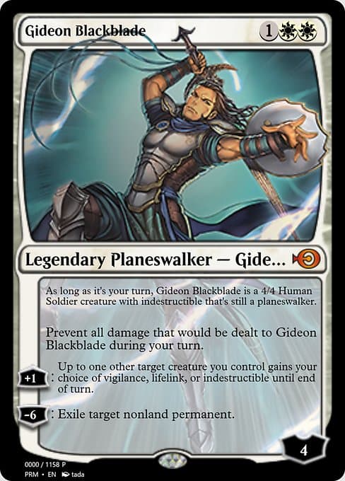Gideon Blackblade from Magic Online Promos (Mythic)