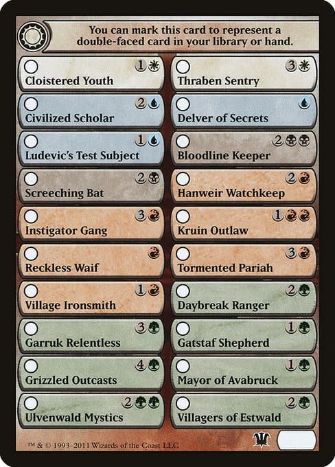 Innistrad Checklist (Common)