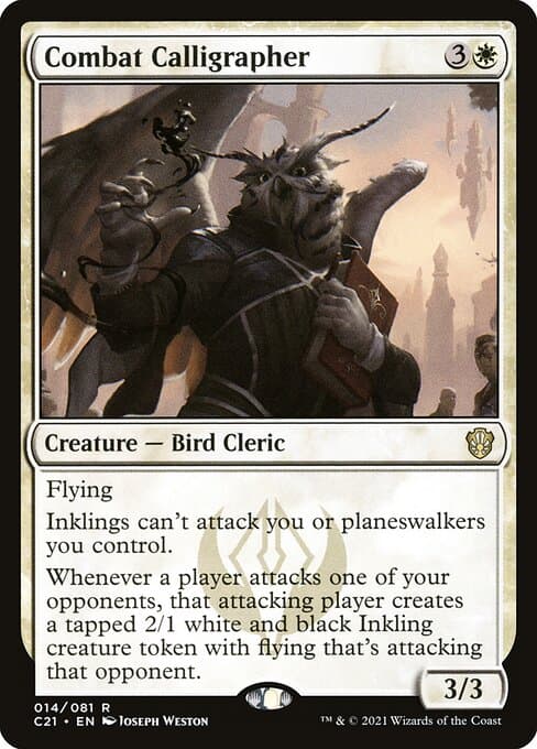 Combat Calligrapher from Commander 2021 (Rare)