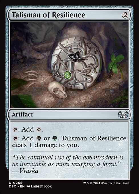 Talisman of Resilience from Duskmourn: House of Horror Commander (Uncommon)