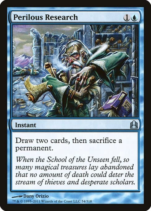 Perilous Research from Commander 2011 (Uncommon)