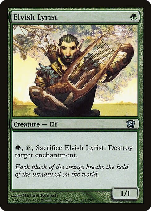Elvish Lyrist from Eighth Edition (Uncommon)