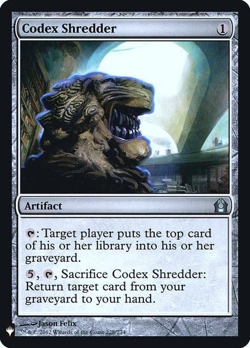 Codex Shredder from The List (Uncommon)