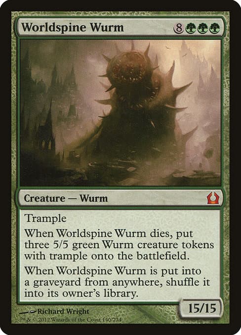 Worldspine Wurm from Return to Ravnica (Mythic)