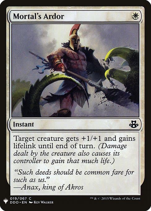 Mortal's Ardor from The List (Common)