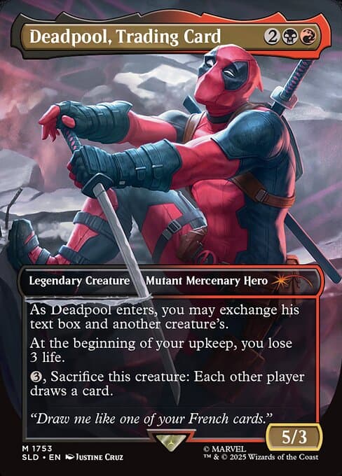 Deadpool, Trading Card from Secret Lair Drop (Mythic)
