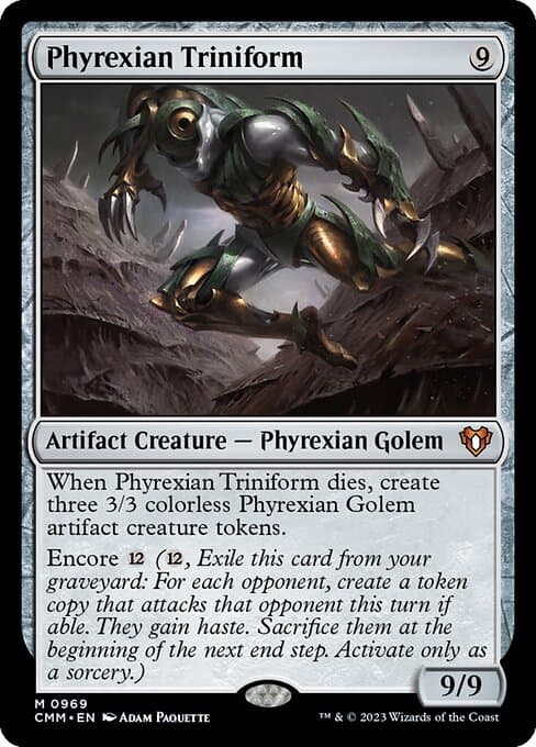 Phyrexian Triniform from Commander Masters (Mythic)
