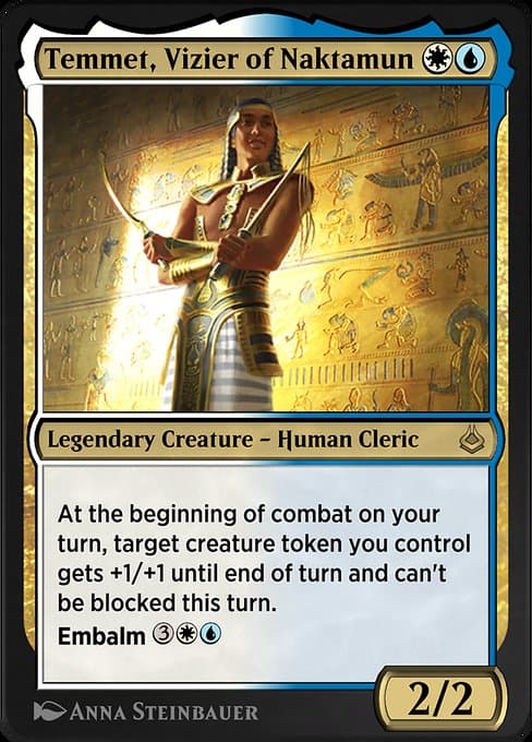 Temmet, Vizier of Naktamun from Amonkhet Remastered (Rare)