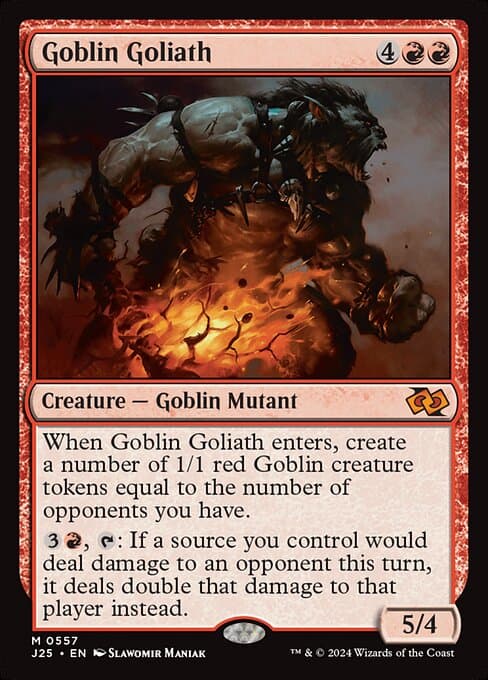 Goblin Goliath from Foundations Jumpstart (Mythic)