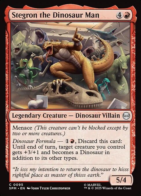 Stegron the Dinosaur Man (Common)