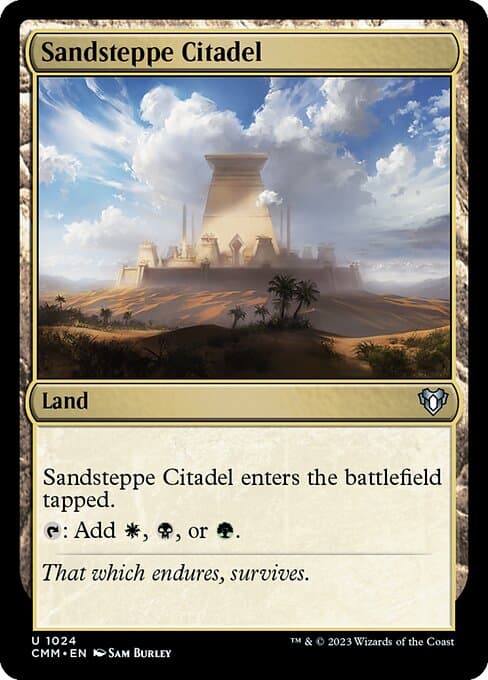 Sandsteppe Citadel from Commander Masters (Uncommon)