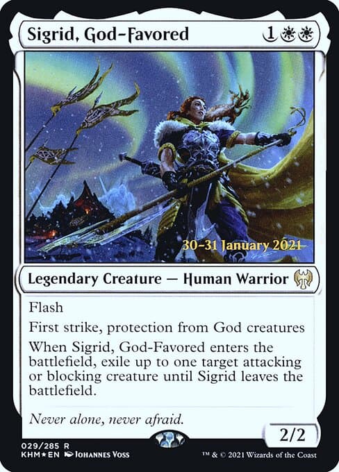 Sigrid, God-Favored from Kaldheim Promos (Rare)