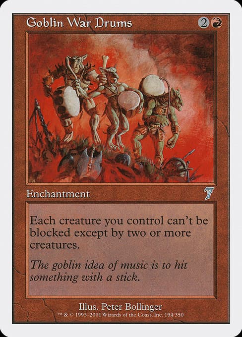 Goblin War Drums from Seventh Edition (Uncommon)
