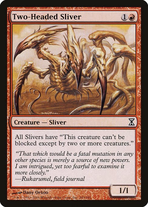 Two-Headed Sliver from Time Spiral (Common)