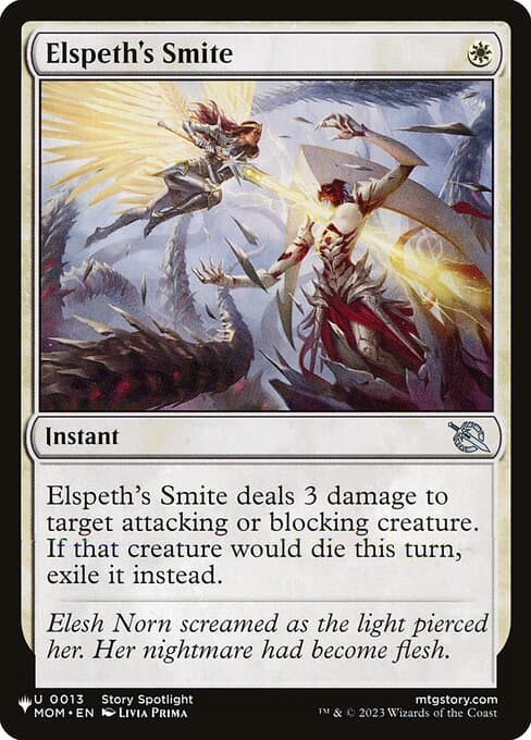 Elspeth's Smite from The List (Uncommon)