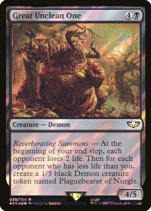 Great Unclean One from Warhammer 40,000 Commander (Rare)