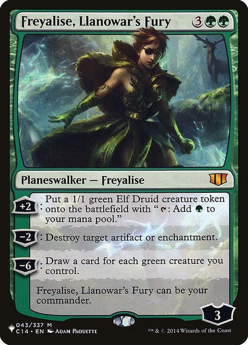 Freyalise, Llanowar's Fury from The List (Mythic)