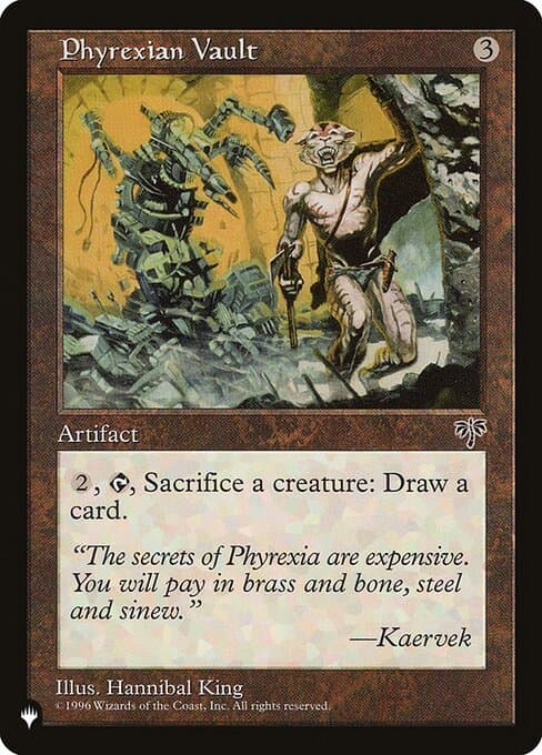 Phyrexian Vault from The List (Uncommon)