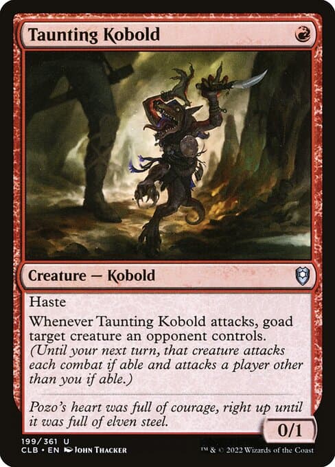 Taunting Kobold from Commander Legends: Battle for Baldur's Gate (Uncommon)