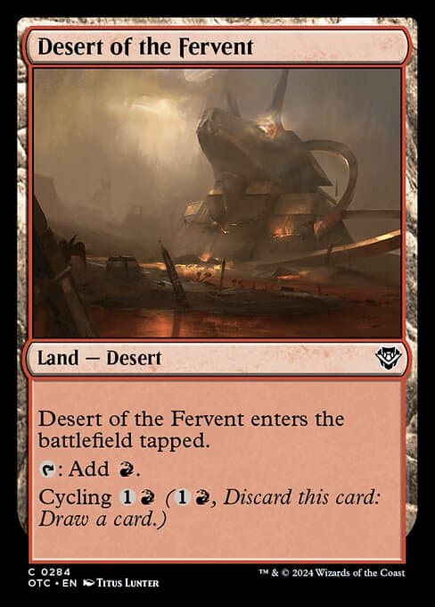 Desert of the Fervent from Outlaws of Thunder Junction Commander (Common)