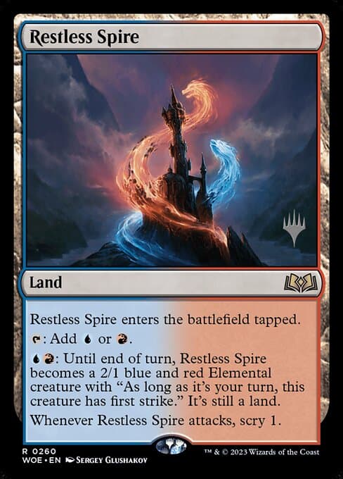 Restless Spire from Wilds of Eldraine Promos (Rare)