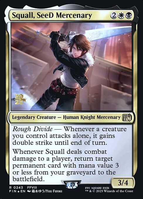 Squall, SeeD Mercenary from Final Fantasy Promos (Rare)