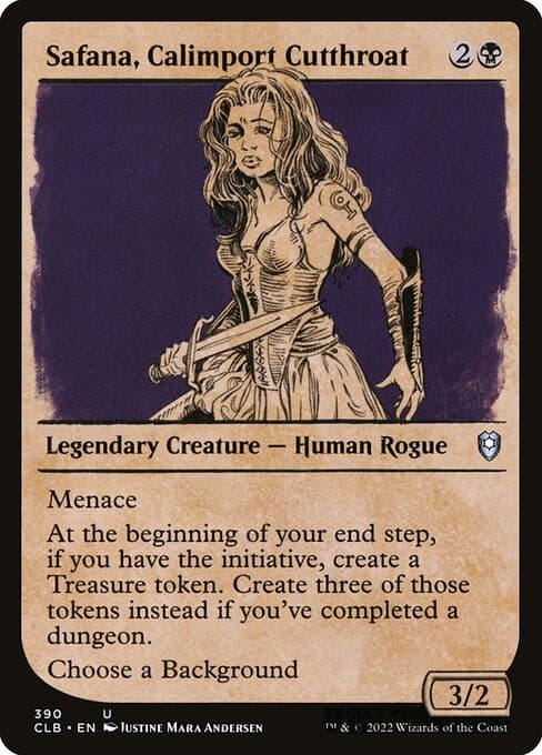 Safana, Calimport Cutthroat from Commander Legends: Battle for Baldur's Gate (Uncommon)