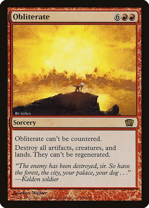 Obliterate from Eighth Edition (Rare)