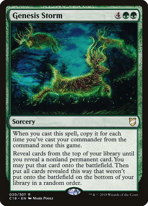 Genesis Storm from Commander 2018 (Rare)