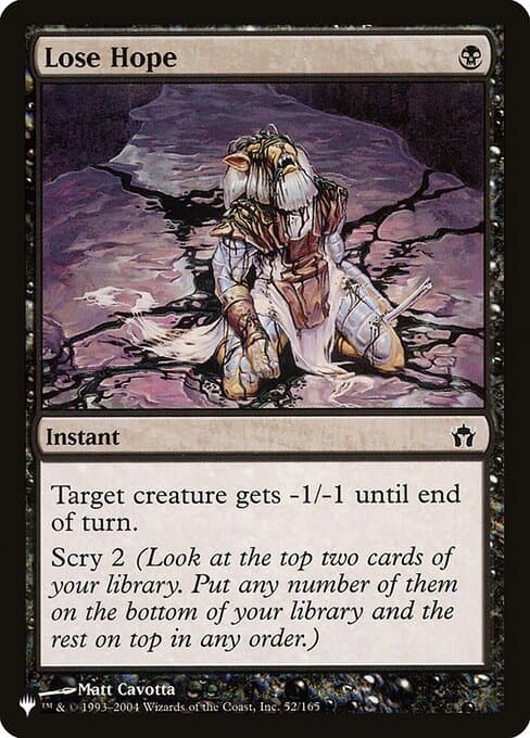 Lose Hope from The List (Common)