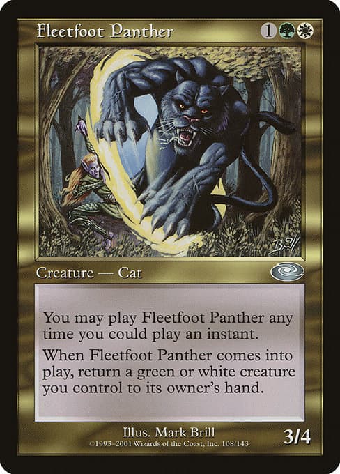 Fleetfoot Panther from Planeshift (Uncommon)