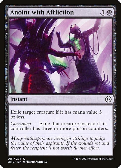 Anoint with Affliction from Phyrexia: All Will Be One (Common)