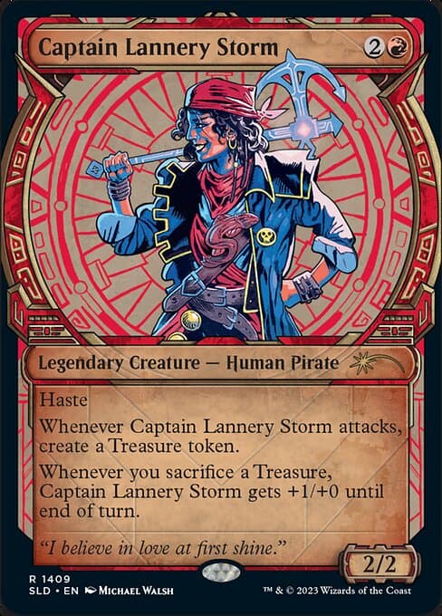 Captain Lannery Storm from Secret Lair Drop (Rare)
